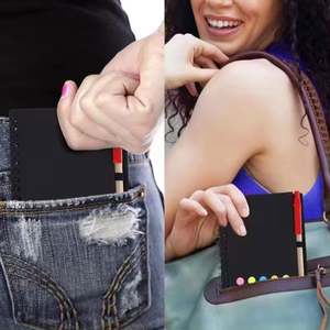 Bloc de Notas Adhesivas, Bloc de Notas Pequeño de Papel Kraft, Bloc de Notas Personalizado con Bolígrafo y Notas Adhesivas - Product Image 6