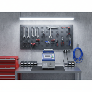 Macchina per Incollaggio Elettrica da Tavolo Weleo, Scioglitore Automatico di Adesivo <span class=keywords><strong>TG5</strong></span> 4.8kg con Pompa a Ingranaggi di Precisione per Copertine di Libri e Legno - Product Image 1