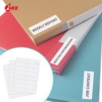 Feuilles d'étiquettes en vinyle transparent PP pour emballage, format A4, 80 feuilles, pour imprimante, découpées, autocollantes, étanches, avec code-barres