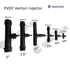 SINOONE 2インチBSPスレッドUPVC DN50混合ガスおよび液体ベンチュリエジェクタースロートパイプノズルオゾン発電機用 - Product Image 4