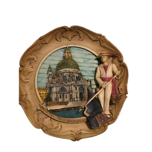 Plato de Recuerdo de <span class=keywords><strong>Roma</strong></span>, Italia, con el Coliseo, la Basílica de San Pedro, la <span class=keywords><strong>Fuente</strong></span> de Trevi, Monumentos Pintados a Mano, Arte en Resina, Decoración para el Hogar y la Oficina, Regalo - Product Image 3