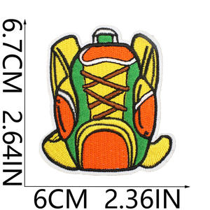 Venta al por mayor pequeño parche bordado hierro en viaje gimnasio mochila tienda aventura parche bordado para sombrero ropa hombre - Product Image 5