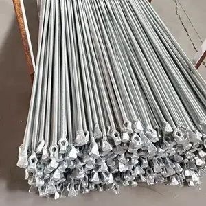 Ground Bolt Hot Dip Galvanized Carbon Steel Stay Rod With Plate Ground Anchor