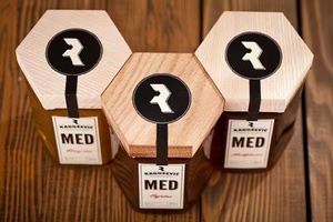 45Ml Nhỏ Hình Lục Giác Thủy Tinh Mật Ong <span class=keywords><strong>Jar</strong></span> Với Nắp Bằng Gỗ - Product Image 4