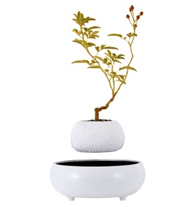 <span class=keywords><strong>Pot</strong></span> <span class=keywords><strong>de</strong></span> fleurs flottant magnétique en résine <span class=keywords><strong>de</strong></span> style nordique unique, fait à la main, en céramique blanche, décoration intelligente, <span class=keywords><strong>pot</strong></span> <span class=keywords><strong>de</strong></span> bonsaï - Product Image 3