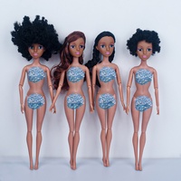 Poupée Articulée Personnalisable en Plastique ABS Noir, 15-30cm, Échelle 1:6, Mini Jouet, Poupée Afro-Américaine