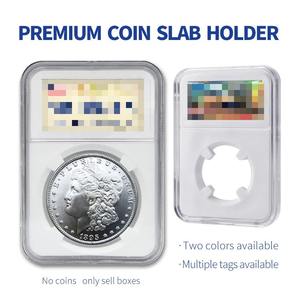 Защитный акриловый футляр на 40 мм для монетных слэбов, прозрачный, с лазерной маркировкой, для хранения и демонстрации коллекционных монет - Product Image 6