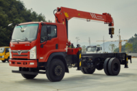 Grue montée sur camion à flèche télescopique SPS12500 de 6 tonnes