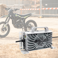 Chargeur de batterie intelligent LNLEE 84V 12A pour E-Moto et E-Scooter 72V 30Ah, boîtier anti-poussière résistant aux poussières extrêmes