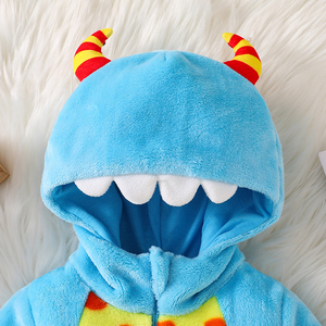 TONWHAR Tutina per Neonati con Cerniera a Due Vie, Costume da Bambino con Motivo a Pois - Product Image 3