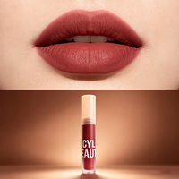 Rouge à lèvres liquide mat longue tenue, waterproof, hydratant, sans transfert, effet velours aérien, végétalien, à base de plantes, sans logo, best-seller