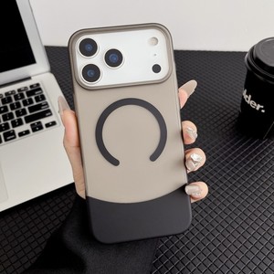 Fashion Frosted Magnetic Transparency Mobile phone case for iPhone 17 Air 16 15 pro max Shockproof 2 in 1 Assembly cover <b>back</b> - Product Image 5