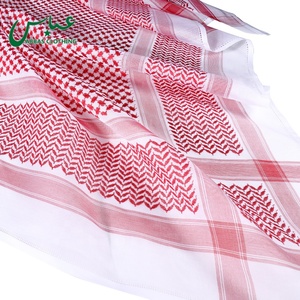 Yashmagh rouge 100% coton 100s 80s de haute qualité, foulard carré arabe pour hommes, vente chaude pour l'été - Product Image 4