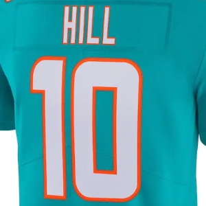 เสื้อฟุตบอลอเมริกันเย็บตะเข็บใหม่2025 10 tyreek Hill 1 TUA tagovailoa 5 jalen ramsey 13 marino ทีมที่กำหนดเอง - Product Image 4
