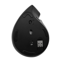 Mouse Gaming ajaib 2.4Ghz, Mouse game ajaib USB ergonomis, Mouse vertikal, komputer, PC, Mouse nirkabel RGB 2400 DPI