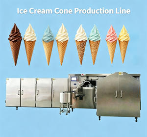 Machine automatique de fabrication de cornets en sucre roulés / Machine à cornets de crème glacée / Ligne de production de cornets à pizza et gaufres - Product Image 1