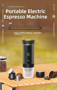 เครื่องชงกาแฟเอสเพรสโซแบบพกพา 3 in 1 สำหรับตั้งแคมป์กลางแจ้ง ใช้พลังงานจากแบตเตอรี่แบบชาร์จได้ พร้อมระบบทำความร้อนเร็วในตัว  หน้าจอ LED แสดงผล - Product Image 3