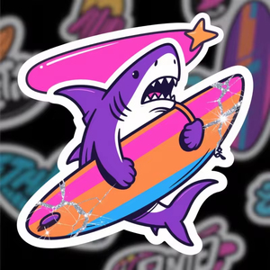 Pegatinas Personalizadas de Vinilo, Impresión de Pegatinas Troqueladas, Adhesivas, Impermeables, de PVC, con Logotipo de Dibujos Animados - Product Image 1