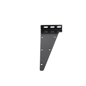 Support mural triangulaire invisible à résonance, noir, hauteur réglable 230 mm, pour étagère - Product Image 1