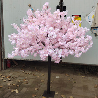 L88 grosir pohon bunga Sakura buatan dekorasi pernikahan pohon bunga Sakura palsu hiasan tengah meja sutra untuk dekorasi pernikahan