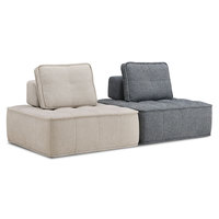 Sofá modular expandible, Sección de apartamento, sofá de compresión, moldeador de tela, sofá Foram de resorte, sofá comprimido al vacío