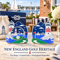 Marqueur de balle de golf magnétique en émail en gros avec forme personnalisée pour accessoires de golf et ventes en magasin professionnel