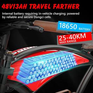 Stock US/UE Vélo de montagne électrique 1000W Moteur de moyeu arrière Batterie au lithium Frein à disque hydraulique 48V 13Ah Excellentes caractéristiques - Product Image 6