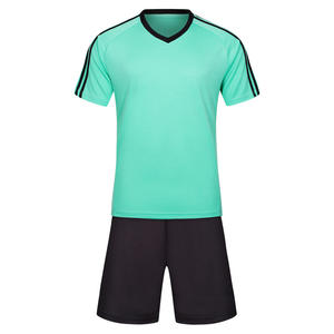 Красочные футбольные Трикотажные изделия для взрослых детей с коротким рукавом тренировочная форма хлопок/бамбук/спандекс материал на заказ - Product Image 2