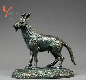 Sculpture en métal de décoration de jardin en plein air sur mesure grandeur nature, statue de lévrier en bronze - Product Image 4