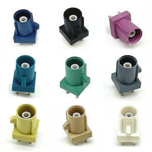 Connecteur Fakra Mini prise Fakra montage sur panneau mâle droit trou traversant vert E <span class=keywords><strong>Code</strong></span> soudure - Product Image 6