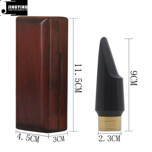 Jingying 2025 Vente en gros d'usine <span class=keywords><strong>Saxophone</strong></span> alto haut de gamme Noir et or Embouchure + Étui en bois rouge Ensemble de pièces et accessoires pour <span class=keywords><strong>saxophone</strong></span> - Product Image 2