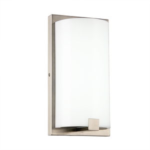 <span class=keywords><strong>Gu24</strong></span> ổ cắm bằng đồng tường sconce khách sạn chải Nickel kết thúc Tường Đèn ánh sáng với Frosted Acrylic Chụp đèn - Product Image 2