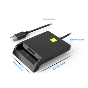 Lector de cajero automático EMV USB acceso común de crédito lector de tarjeta inteligente con software - Product Image 3