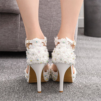 Vente en gros de sandales à talons hauts pour femmes 2025 Nouvelle mode Sandales à talons hauts Design Dress Casual Beautiful Sandals Ladies