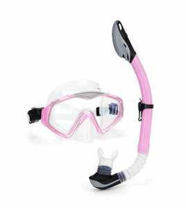 Ensemble de plongée avec tuba <span class=keywords><strong>Cressi</strong></span> Ondina & Top pour enfants avec <span class=keywords><strong>masque</strong></span> monoculaire en silicone liquide et verres en verre - Product Image 4