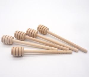 Vente chaude : Agitateurs à miel en bois naturel, ustensiles de table de mariage, élégant pot à miel en bois, bâtonnets pour cadeaux - Product Image 5