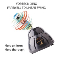 Machine à mélanger l'encre de tatouage en acier inoxydable et plastique, agitateur orbital mini-vortex rapide pour flacons de pigment liquide, pour couleurs de tatouage