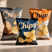 Sacs en plastique de papier d'aluminium de haute qualité laminé mélangé de fruits secs Snack Food Popcorn Chips de pommes de terre Sacs d'emballage Chips Sacs