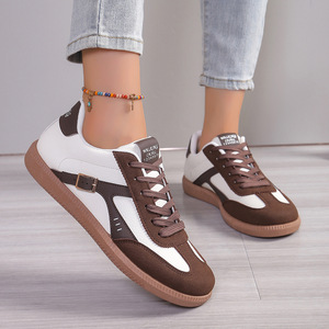 <span class=keywords><strong>Scarpe</strong></span> Casual da <span class=keywords><strong>Donna</strong></span> Europee e Americane, Taglia Grande, Classiche con Punta Rotonda, Lacci e Suola Piatta - Product Image 1