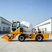 Hormigonera Autocargable de 1.8m³ Más Vendida, Camión Mezclador Compacto con Motor, Bomba y Control para una Sola Persona, Ideal para Obras de Construcción