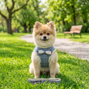 <span class=keywords><strong>Harnais</strong></span> de luxe respirant et réglable en polyester <span class=keywords><strong>pour</strong></span> petits chiens (Pincher, <span class=keywords><strong>Yorkshire</strong></span> Terrier), ensemble gilet et laisse <span class=keywords><strong>pour</strong></span> chiot - Product Image 2