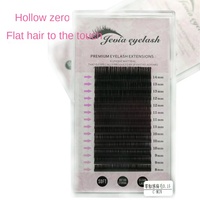Extensions de cils en faux vison ultra-doux mat à double pointe, à brins simples, effet air-flattened, 0,15 mm, de Chine