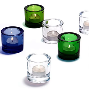 ภาชนะใส่เทียนหอมทำจากแก้วขนาด85มล. พร้อมฝาดีไซน์ทันสมัยสำหรับสินค้าพรีเมียม - Product Image 1