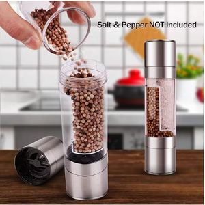 إكسسوارات يدوية للمنزل والمطبخ 2 في 1 ، مطحنة ملح وفلفل بقلب مطحنة سيراميك. - Product Image 5