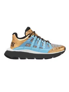 أحذية رياضية رجالية عالية الجودة من الجلد الطبيعي بتصميم أنيق، أحذية جري برباط وطباعة حيوانات قابلة للتنفس مع زيادة الارتفاع - Product Image 6