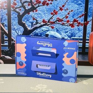 Caja de Embalaje de Papel Especial de Grado Alimenticio, Portátil, Personalizable con Logotipo, para Frutas, Caja de Regalo para Arándanos - Product Image 3