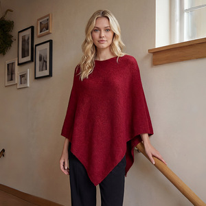 Nouveau poncho en tricot imitation cachemire pour femme, châle chaud et élégant, cape, cardigan, veste, best-seller - Product Image 2