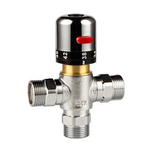 Válvula de Control de Temperatura del Agua de Latón, Válvula <span class=keywords><strong>Mezcladora</strong></span> Termostática - Product Image 1