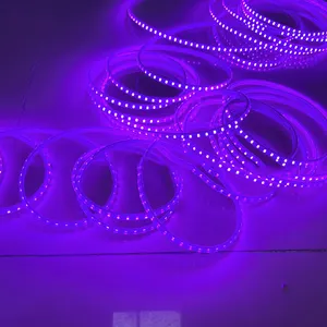 220V 2835 96leds/M Led tira de luz púrpura impermeable IP67 Super brillante tira de luz