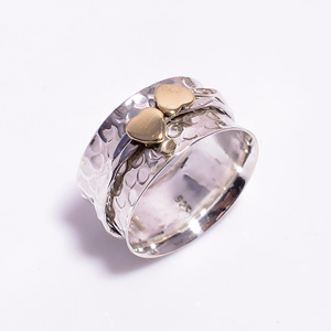 Bague de méditation en argent sterling 925 avec pierres précieuses en tanzanite naturelle, bijoux en argent avec pierres précieuses, bijoux en argent tendance pour femmes - Product Image 4